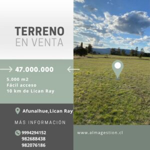 Parcela en LICAN RAY.