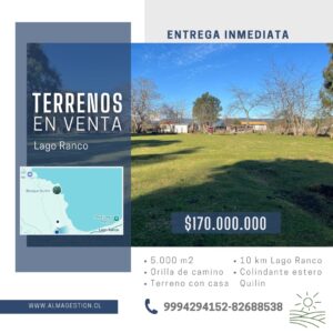 Parcela con casa en LAGO RANCO